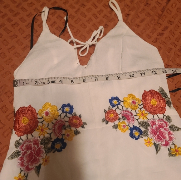 Forever 21 White Floral Spaghetti Strap Romper - Picture 10 of 10